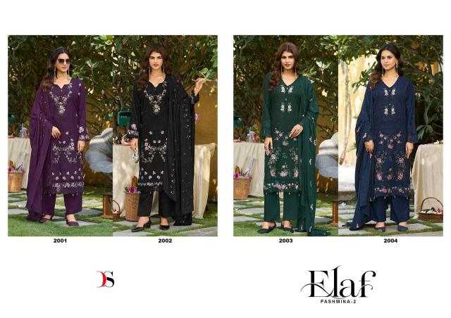 Deepsy Suits elaf pashmina-2 wholesale sarees and dress materials in surat